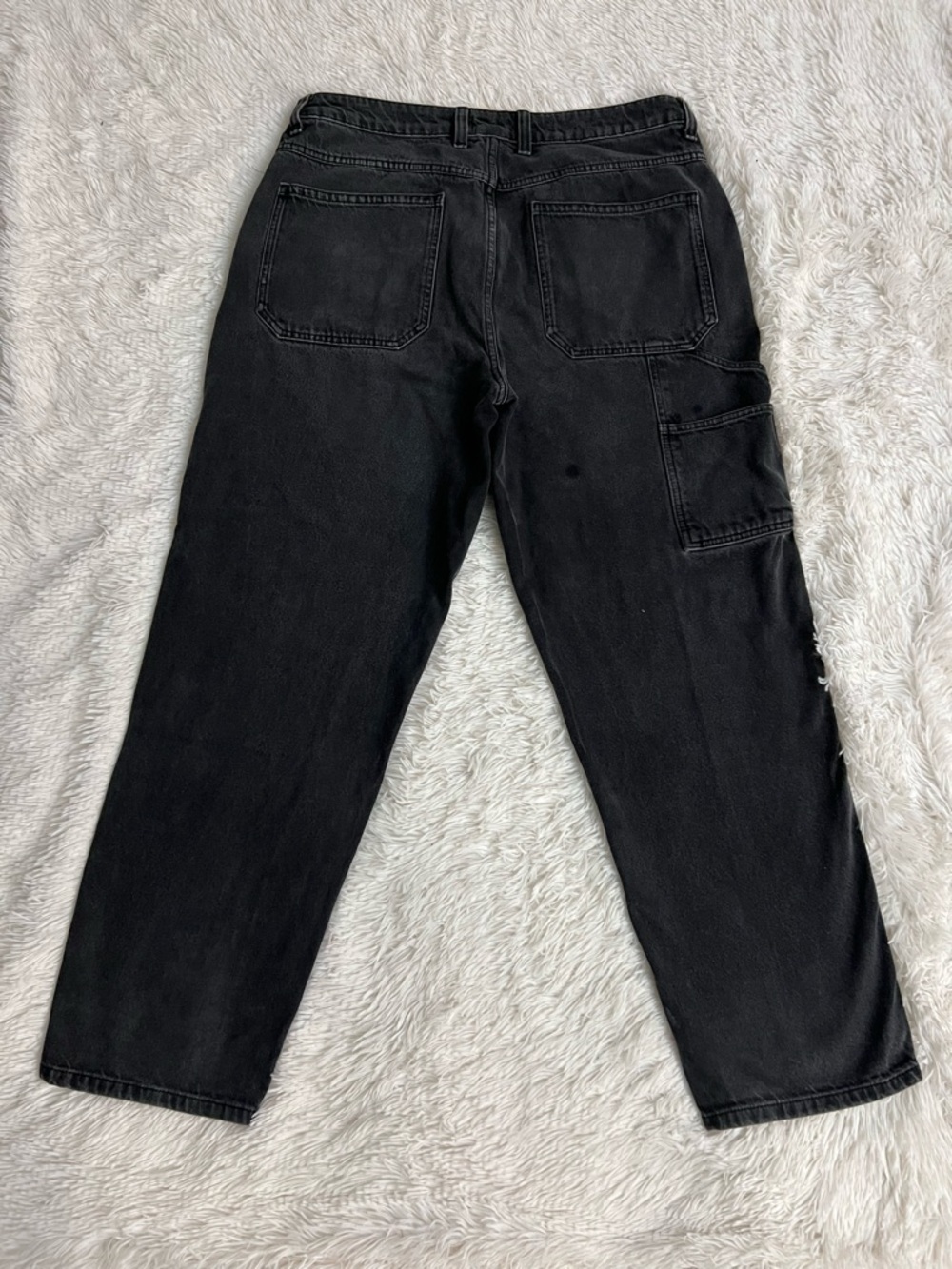 ASOS Black Cargo Carpenter Jeans/A236